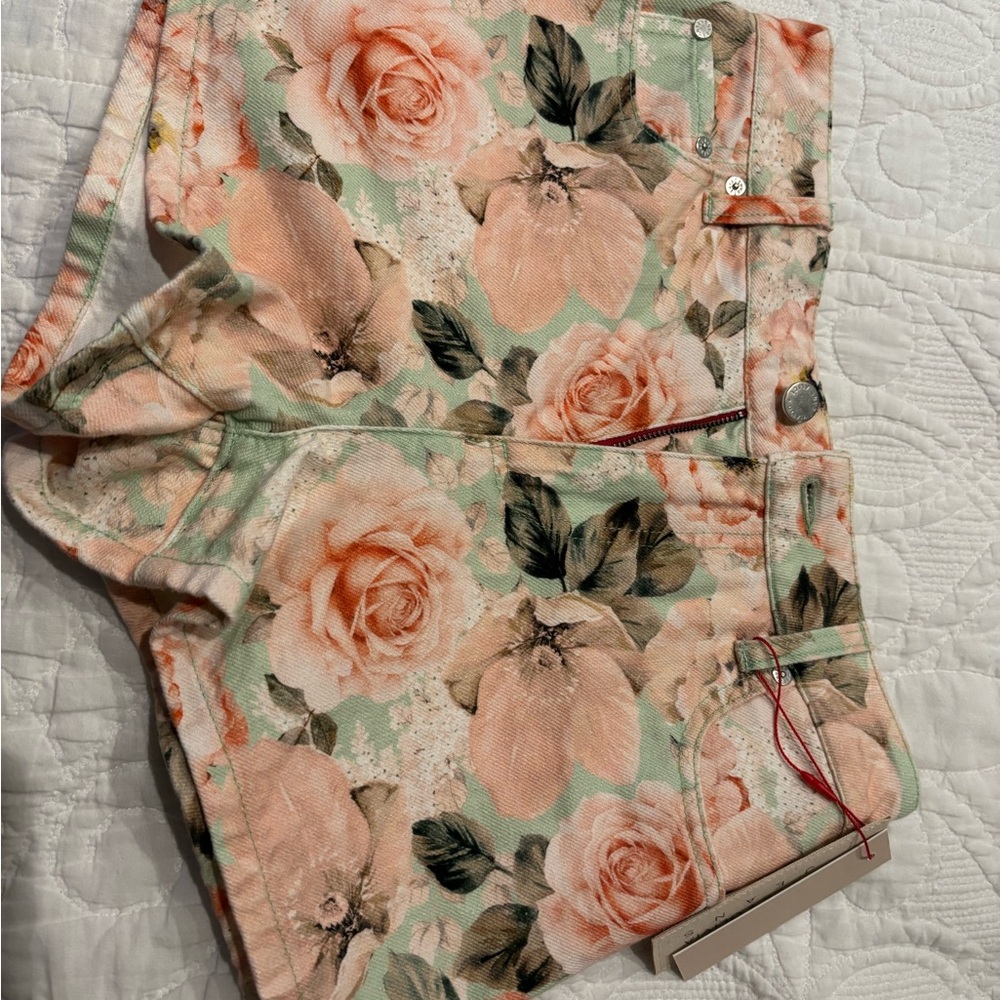 Alice + Olivia Floral Print Shorts